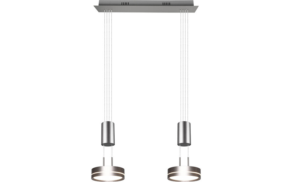 HLW LED Moderne Witte Dimbare LED Hanglamp 14.4W - Rond, Warm Wit, 2-lichts