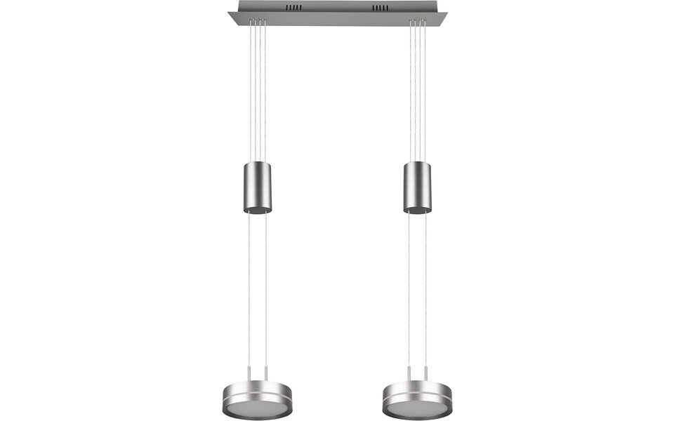 HLW LED Moderne Witte Dimbare LED Hanglamp 14.4W - Rond, Warm Wit, 2-lichts