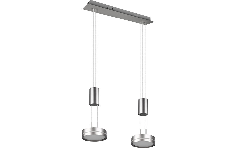 HLW LED Moderne Witte Dimbare LED Hanglamp 14.4W - Rond, Warm Wit, 2-lichts