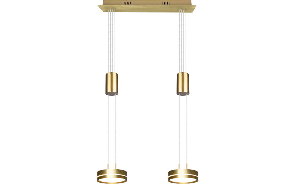 HLW LED Dimbare LED Hanglamp Mat Goud & Wit - Warm Wit 4W LED Verlichting