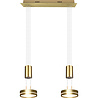 HLW LED Dimmable LED Pendant Lamp Matte Gold & White - Warm White 4W LED Lighting