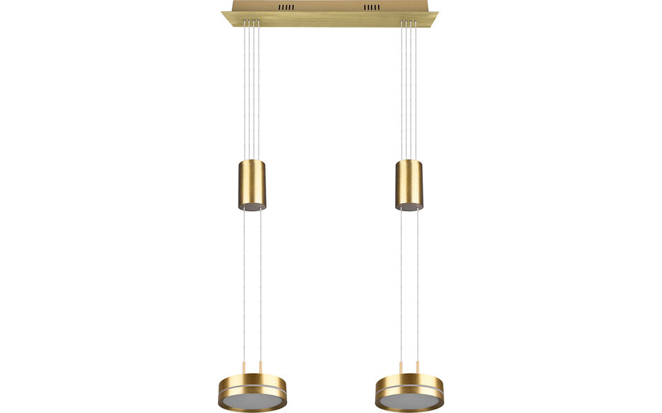 HLW LED Dimbare LED Hanglamp Mat Goud & Wit - Warm Wit 4W LED Verlichting