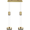HLW LED Dimmable LED Pendant Lamp Matte Gold & White - Warm White 4W LED Lighting