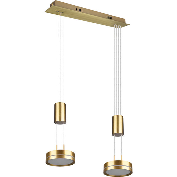 HLW LED Dimbare LED Hanglamp Mat Goud & Wit - Warm Wit 4W LED Verlichting HLW LED Dimbare LED Hanglamp Mat Goud & Wit - Warm Wit 4W LED Verlichting