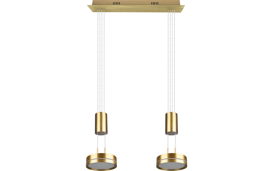 HLW LED Dimbare LED Hanglamp Mat Goud & Wit - Warm Wit 4W LED Verlichting