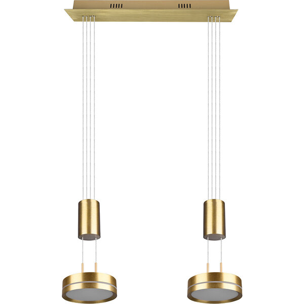 HLW LED Dimbare LED Hanglamp Mat Goud & Wit - Warm Wit 4W LED Verlichting HLW LED Dimbare LED Hanglamp Mat Goud & Wit - Warm Wit 4W LED Verlichting