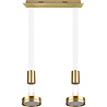 HLW LED Dimmable LED Pendant Lamp Matte Gold & White - Warm White 4W LED Lighting