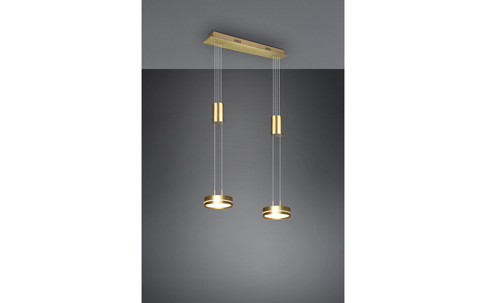 HLW LED Dimmable LED Pendant Lamp Matte Gold & White - Warm White 4W LED Lighting