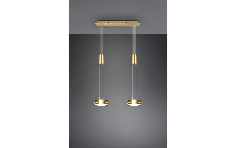 HLW LED Dimmable LED Pendant Lamp Matte Gold & White - Warm White 4W LED Lighting