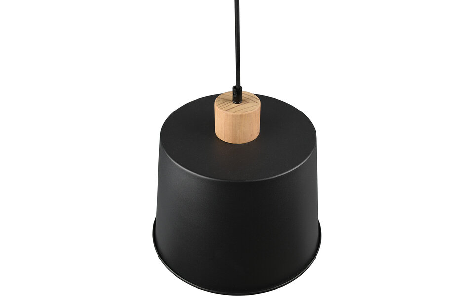 HLW LED Zwarte LED Hanglamp Trion Hittal - Stijlvolle LED Lamp met E27 Fitting HLW LED Zwarte LED Hanglamp Trion Hittal - Stijlvolle LED Lamp met E27 Fitting