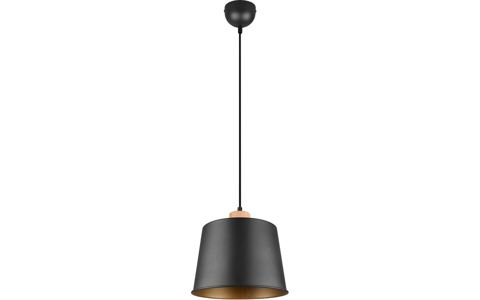 HLW LED Black LED Pendant Lamp Trion Hittal - Stylish LED Lamp with E27 Fitting