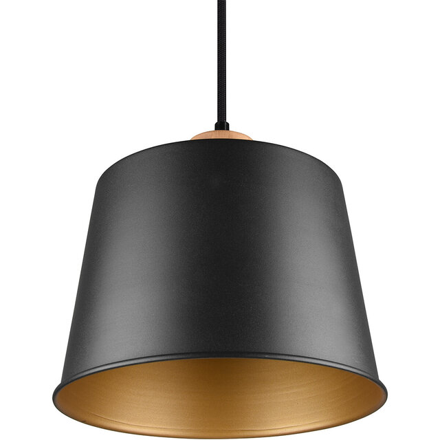 HLW LED Black LED Pendant Lamp Trion Hittal - Stylish LED Lamp with E27 Fitting