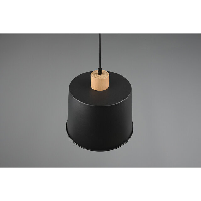 HLW LED Black LED Pendant Lamp Trion Hittal - Stylish LED Lamp with E27 Fitting