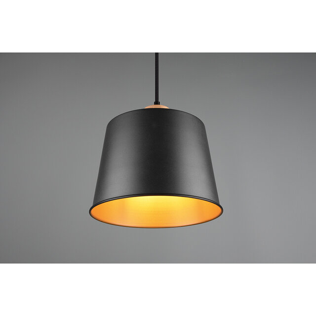 HLW LED Black LED Pendant Lamp Trion Hittal - Stylish LED Lamp with E27 Fitting