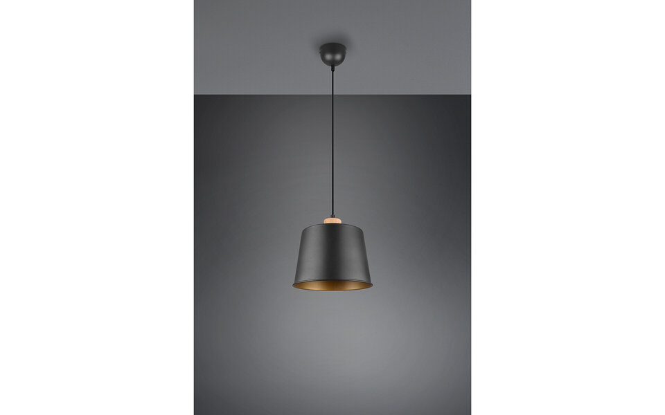 HLW LED Zwarte LED Hanglamp Trion Hittal - Stijlvolle LED Lamp met E27 Fitting HLW LED Zwarte LED Hanglamp Trion Hittal - Stijlvolle LED Lamp met E27 Fitting