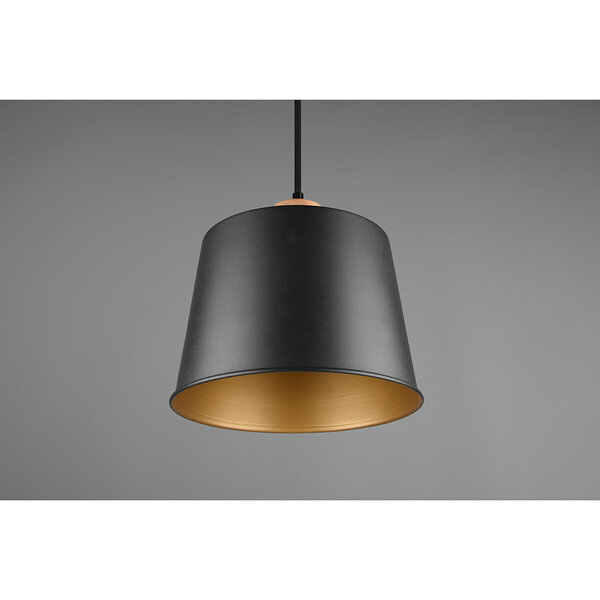 HLW LED Zwarte LED Hanglamp Trion Hittal - Stijlvolle LED Lamp met E27 Fitting HLW LED Zwarte LED Hanglamp Trion Hittal - Stijlvolle LED Lamp met E27 Fitting