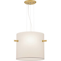 LED Pendant Lamp Matte Gold with E27 Fitting - 3 Light Points