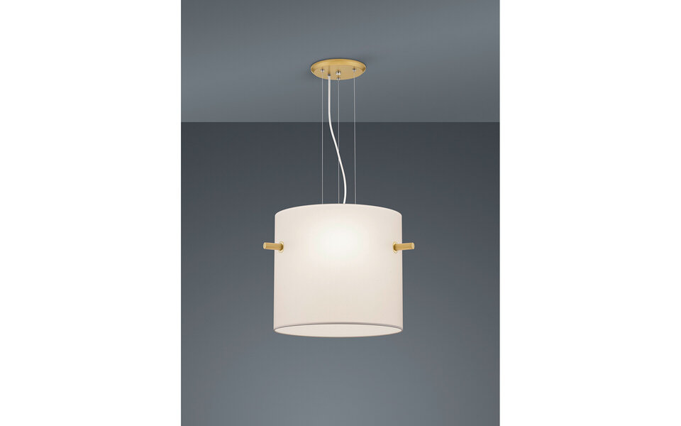 HLW LED Gold LED Pendant Lamp - Matte Gold Aluminum with 3 E27 Light Points