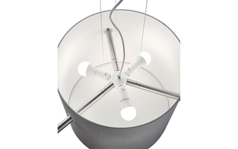 HLW LED LED Hanglamp Trion Coleno - Rond Design met 3 E27 Fittingen & Mat Nikkel HLW LED LED Hanglamp Trion Coleno - Rond Design met 3 E27 Fittingen & Mat Nikkel