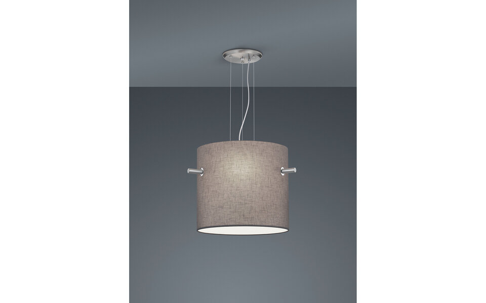 HLW LED LED Hanglamp Trion Coleno - Rond Design met 3 E27 Fittingen & Mat Nikkel HLW LED LED Hanglamp Trion Coleno - Rond Design met 3 E27 Fittingen & Mat Nikkel