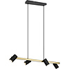 LED Hanglamp Trion Milona - Zwart/Goud - 4-lichts LED lamp LED Hanglamp Trion Milona - Zwart/Goud - 4-lichts LED lamp