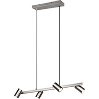 LED Hanglamp Trion Milona - 4-lichts Mat Nikkel Aluminium