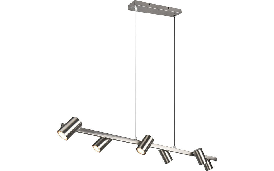 HLW LED LED Hanglamp Trion Milona – 6-lichts Rond Mat Nikkel met GU10 Fitting HLW LED LED Hanglamp Trion Milona – 6-lichts Rond Mat Nikkel met GU10 Fitting