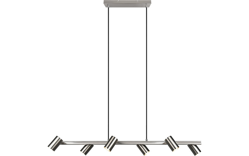 HLW LED LED Hanglamp Trion Milona – 6-lichts Rond Mat Nikkel met GU10 Fitting HLW LED LED Hanglamp Trion Milona – 6-lichts Rond Mat Nikkel met GU10 Fitting