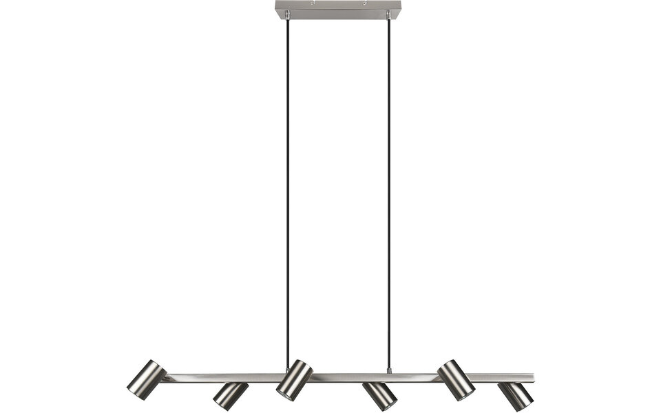 HLW LED LED Hanglamp Trion Milona – 6-lichts Rond Mat Nikkel met GU10 Fitting HLW LED LED Hanglamp Trion Milona – 6-lichts Rond Mat Nikkel met GU10 Fitting
