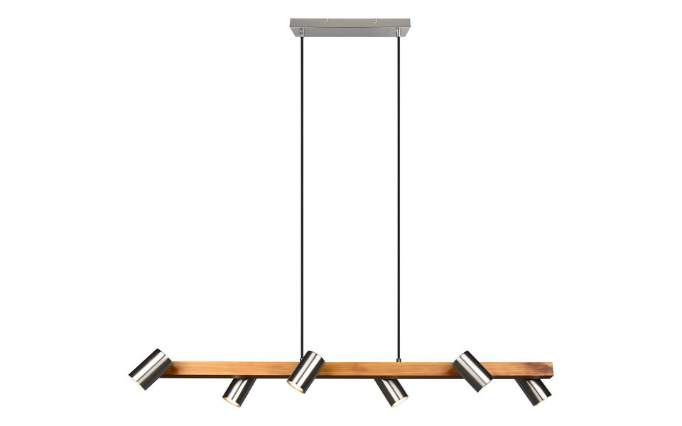 HLW LED LED Pendant Lamp Trion Milona - 6-light, GU10, Matte Brown/Nickel Aluminum HLW LED LED Pendant Lamp Trion Milona - 6-light, GU10, Matte Brown/Nickel Aluminum