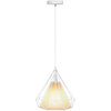 Klassieke Witte LED Hanglamp - Retro Mat Wit Aluminium Klassieke Witte LED Hanglamp - Retro Mat Wit Aluminium