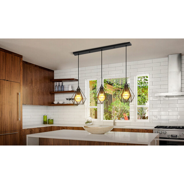 HLW LED Classic LED Pendant Lamp Aigi Elsa - Matte Black Aluminum, 3-Light E27 Fitting HLW LED Classic LED Pendant Lamp Aigi Elsa - Matte Black Aluminum, 3-Light E27 Fitting