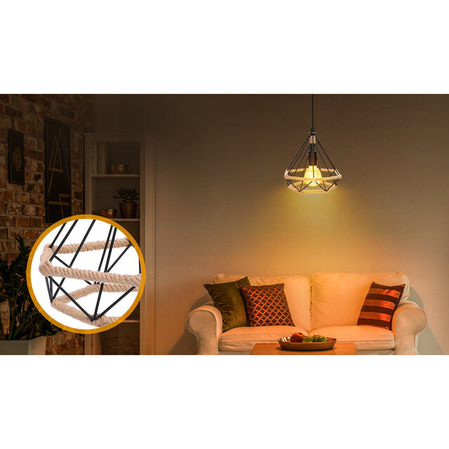 HLW LED Klassieke LED Hanglamp Aigi Elsa - Zwarte Aluminium & Bruin Houten Lichtvenster HLW LED Klassieke LED Hanglamp Aigi Elsa - Zwarte Aluminium & Bruin Houten Lichtvenster
