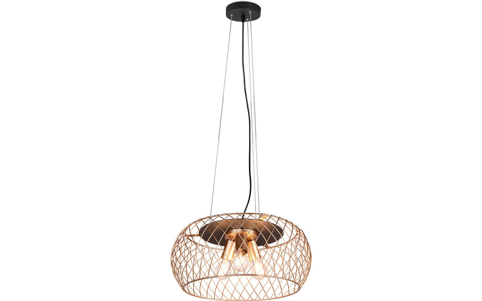 HLW LED Zwarte & Gouden LED Hanglamp Trion Tymon - 3-lichts E27, Verstelbaar HLW LED Zwarte & Gouden LED Hanglamp Trion Tymon - 3-lichts E27, Verstelbaar