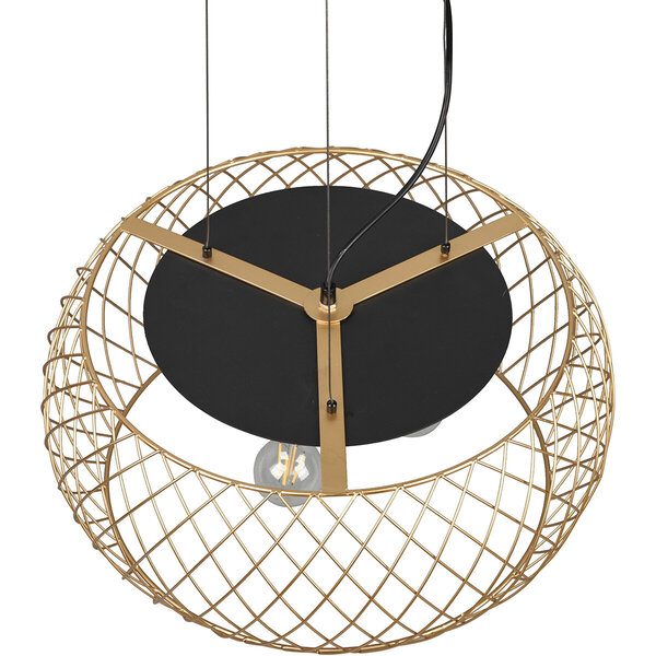 HLW LED Zwarte & Gouden LED Hanglamp Trion Tymon - 3-lichts E27, Verstelbaar HLW LED Zwarte & Gouden LED Hanglamp Trion Tymon - 3-lichts E27, Verstelbaar