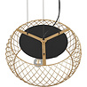 HLW LED Black & Gold LED Pendant Lamp Trion Tymon - 3-light E27, Adjustable