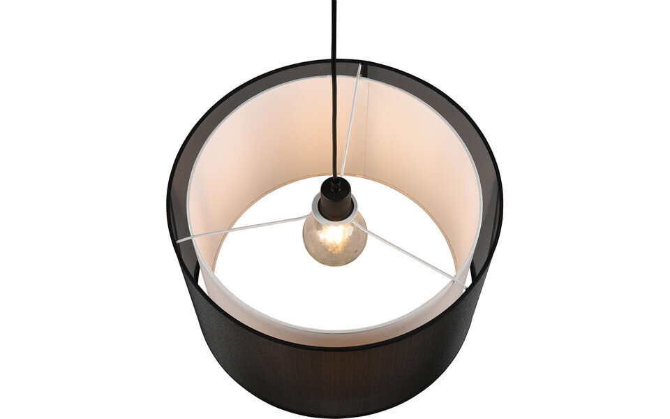 HLW LED LED Pendant Lamp Trion Bidon - Black LED Pendant Lamp with Smoke-colored Light Window