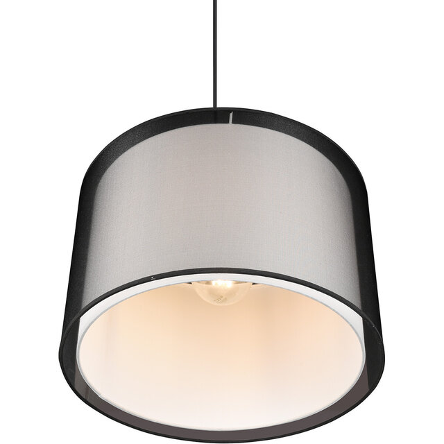 HLW LED LED Pendant Lamp Trion Bidon - Black LED Pendant Lamp with Smoke-colored Light Window