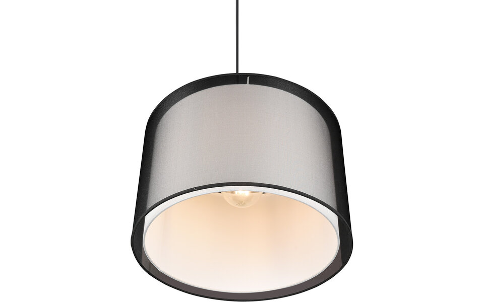 HLW LED LED Hanglamp Trion Bidon - Zwarte LED Hanglamp met Rookkleurig Lichtvenster HLW LED LED Hanglamp Trion Bidon - Zwarte LED Hanglamp met Rookkleurig Lichtvenster