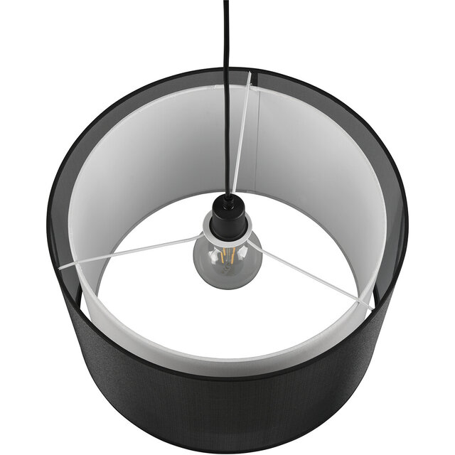 HLW LED LED Pendant Lamp Trion Bidon - Black LED Pendant Lamp with Smoke-colored Light Window