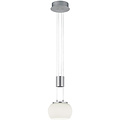 Stijlvolle Dimbare LED Hanglamp 8W - Warm Wit 3000K, Mat Nikkel
