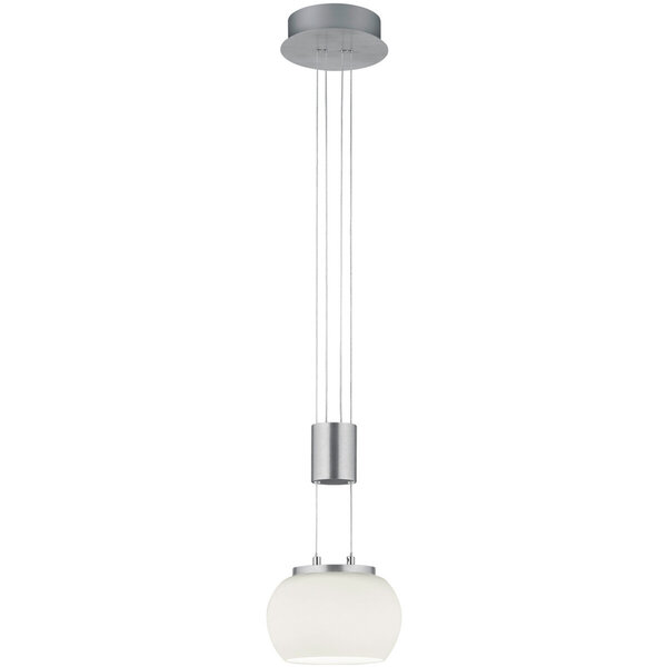 HLW LED Stijlvolle Dimbare LED Hanglamp 8W - Warm Wit 3000K, Mat Nikkel HLW LED Stijlvolle Dimbare LED Hanglamp 8W - Warm Wit 3000K, Mat Nikkel