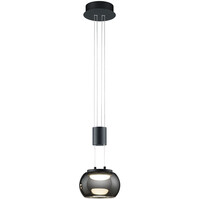 Dimmable LED Pendant Lamp 8W - Matte Black & Warm White Light