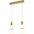 Dimbare Gouden LED Hanglamp 16W - Warm Wit Licht, 2-Punts Aluminium Design Dimbare Gouden LED Hanglamp 16W - Warm Wit Licht, 2-Punts Aluminium Design