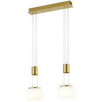 Dimmable LED Pendant Lamp Matte Gold 16W - Warm White Light