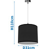 HLW LED Black LED Pendant Lamp Aigi Utra - Fabric LED Pendant Lamp with E27 Fitting HLW LED Black LED Pendant Lamp Aigi Utra - Fabric LED Pendant Lamp with E27 Fitting