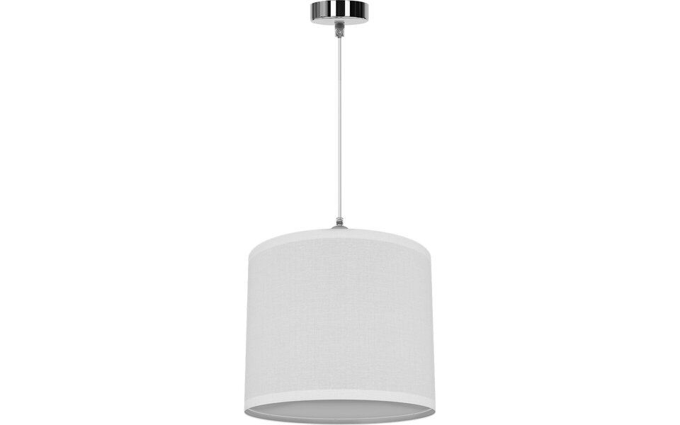 HLW LED Stoffen LED Hanglamp Aigi Utra - Mat Witte Rond LED Lamp met E27 Fitting