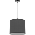 HLW LED Modern Fabric LED Pendant Lamp Gray - Matte Gray Plastic, E27 Fitting