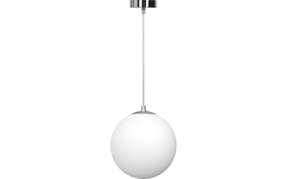 HLW LED White LED Pendant Lamp Aigi Pyra with Glass - Matte White - E27 Fitting - Round