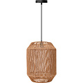 LED Pendant Lamp Aigi Aly - Round Matte Brown Paper with E27 Fitting, 1 Light Point LED Pendant Lamp Aigi Aly - Round Matte Brown Paper with E27 Fitting, 1 Light Point